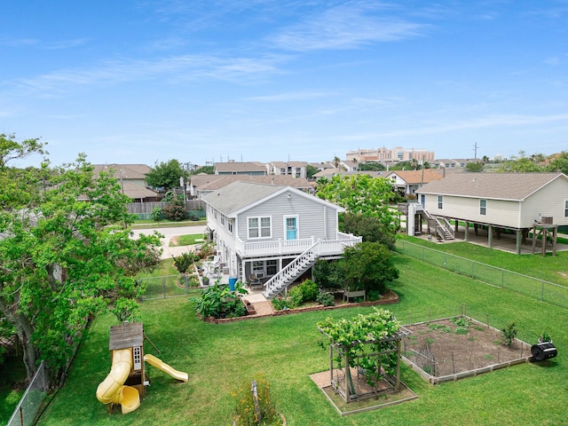 2120 73rd St, Galveston, TX 77551 - aerial perspective of suburban area