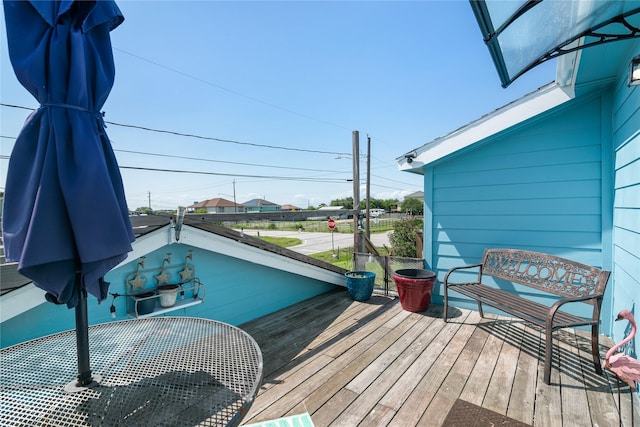 1619 Fm 517th Rd E, San Leon, TX 77539 - view of wooden terrace