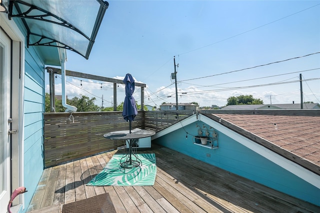 1619 Fm 517th Rd E, San Leon, TX 77539 - view of wooden deck