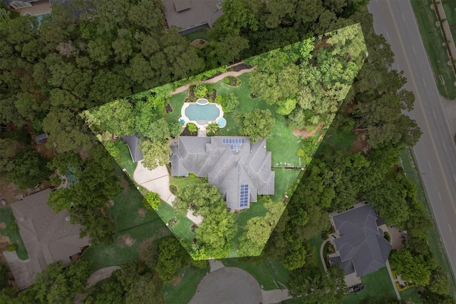 3706 Skyoak Ct, Spring, TX 77386 - aerial view of property's location with a pool