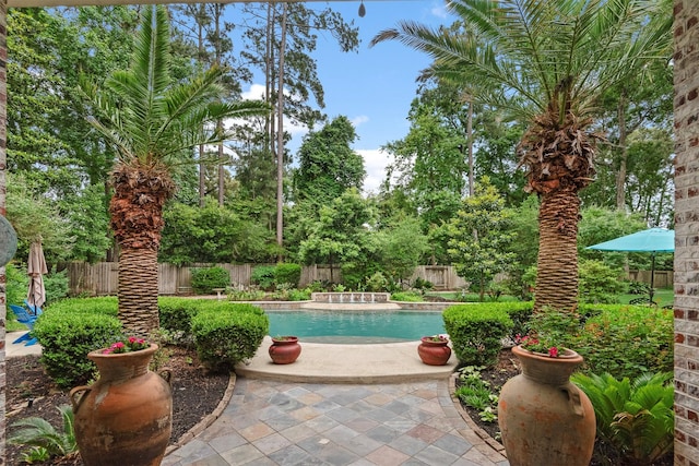 3706 Skyoak Ct, Spring, TX 77386 - view of pool with a fenced backyard and a patio