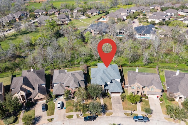 5926 Crawford Hill Ln, Sugar Land, TX 77479 - aerial view of property's location featuring nearby suburban area