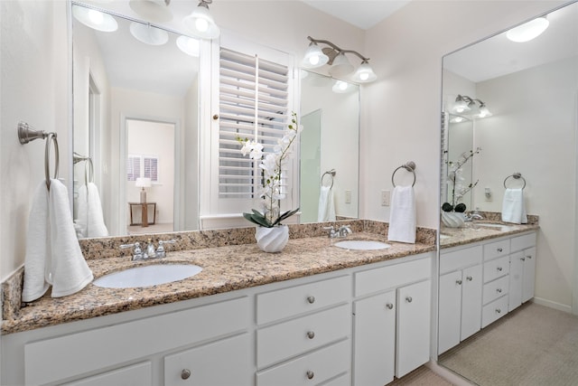 6728 Buffalo Speedway, West University Place, TX 77005 - full bathroom featuring double vanity