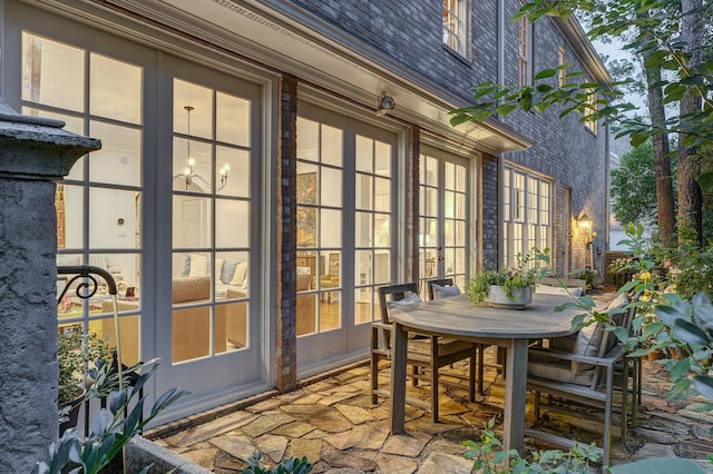 view of patio with outdoor dining space