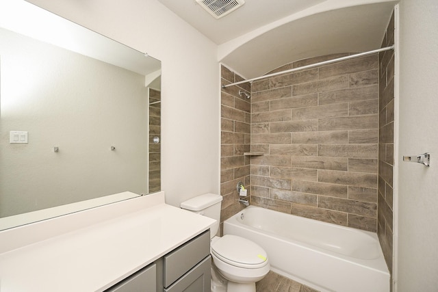 108 Shallow Creek Dr, Waller, TX 77445 - full bathroom with toilet, shower / bathtub combination, and vanity