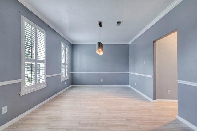 14406 Concord Grv, Houston, TX 77084 - unfurnished room featuring crown molding, light wood finished floors, and baseboards