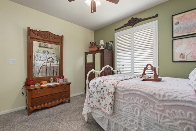 5734 Arden Way, Pasadena, TX 77505 - carpeted bedroom featuring baseboards and a ceiling fan