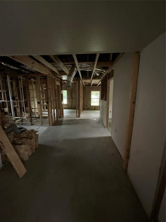 view of basement