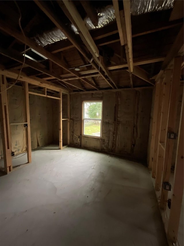 view of basement
