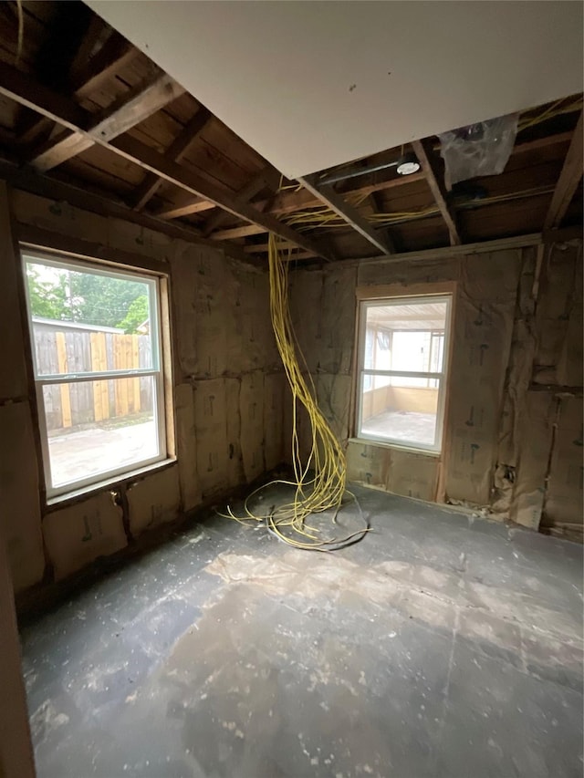 miscellaneous room featuring plenty of natural light