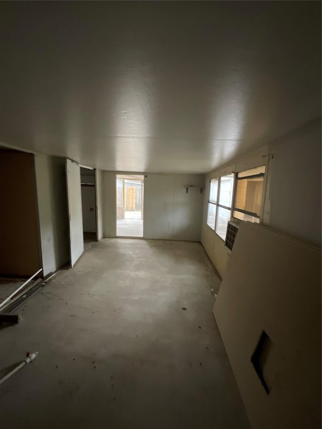 view of basement