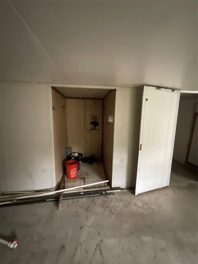 view of basement