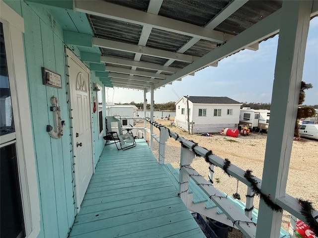 1428 Fm 2031st St S, Matagorda, TX 77414 - view of wooden deck