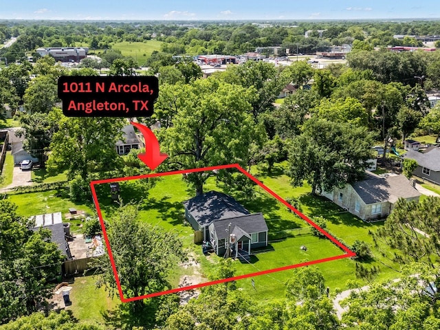 1011 N Arcola St, Angleton, TX 77515 - view of property location with property parcel outlined