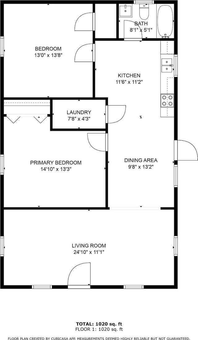 1011 N Arcola St, Angleton, TX 77515 - floor plan / room layout
