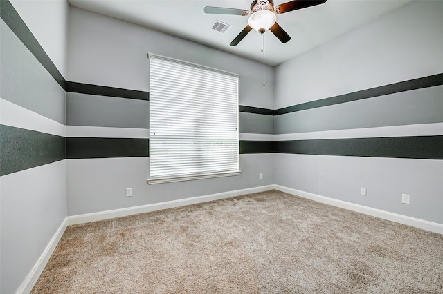 6315 Asbury Brook Ct, Katy, TX 77493 - unfurnished room with plenty of natural light, ceiling fan, and carpet