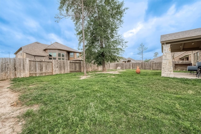 3911 Avalon Ridge Dr, Spring, TX 77386 - view of yard with a patio area