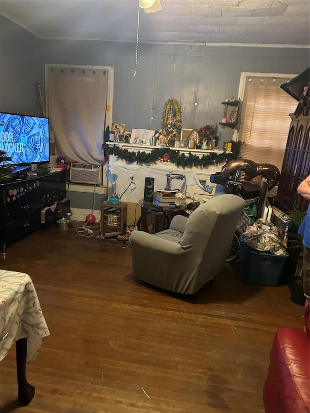 3439 5th St, Port Arthur, TX 77642 - living area with hardwood / wood-style floors