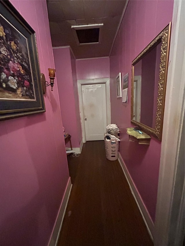 3439 5th St, Port Arthur, TX 77642 - hallway featuring dark wood-type flooring