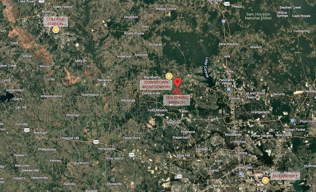 3315 Spring Branch Rd, Montgomery, TX 77316 - aerial view of property's location