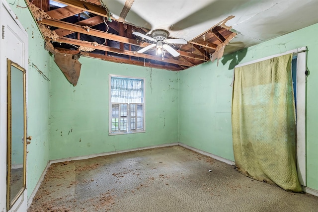 206 Shotwell St, Houston, TX 77020 - unfurnished room with a ceiling fan and baseboards