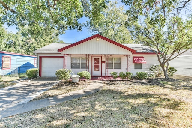 6738 Underhill St, Houston, TX 77092 - single story home with a garage, concrete driveway, and a shingled roof