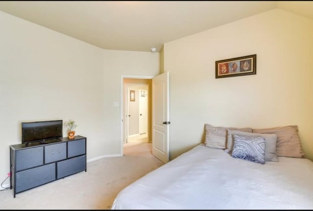 bedroom featuring carpet