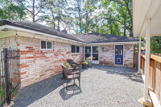 view of patio / terrace with fence