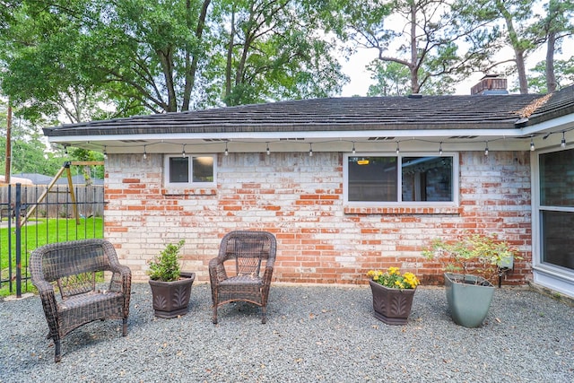 view of patio / terrace with fence
