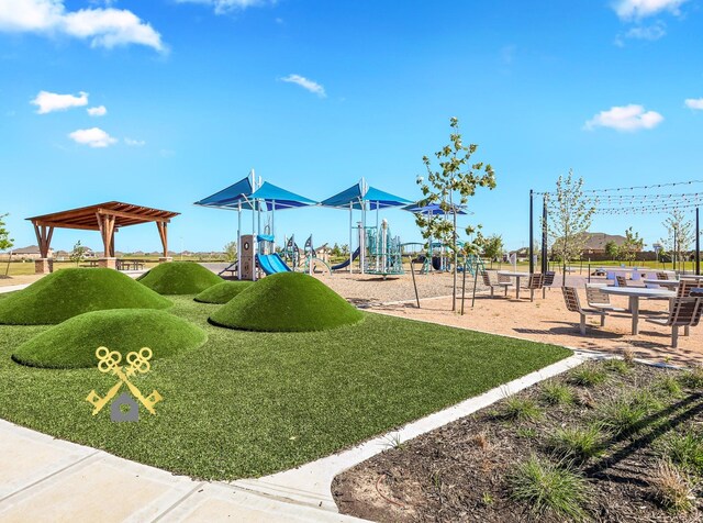 12510 Grayton Dr, Texas City, TX 77568 - community playground with a lawn