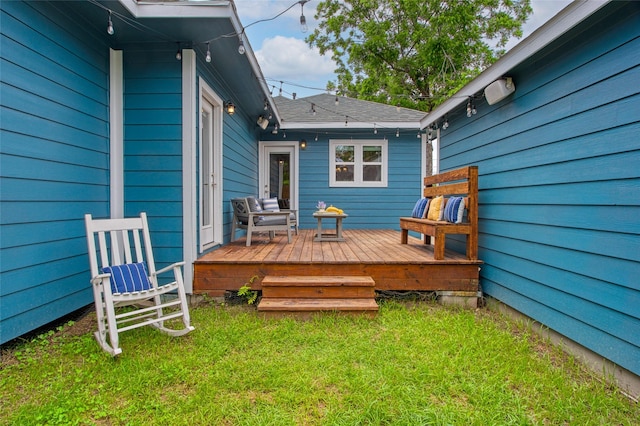 2714 Gano St, Houston, TX 77009 - deck with a lawn