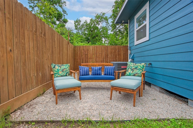 2714 Gano St, Houston, TX 77009 - view of patio / terrace featuring fence