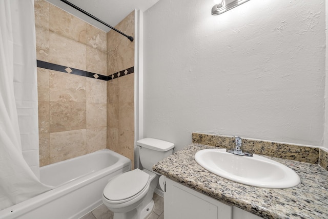 4166 Belle Park Dr Unit 4166, Houston, TX 77072 - full bath featuring toilet, shower / bathtub combination with curtain, and vanity
