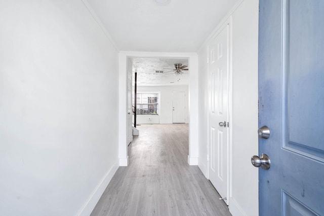 7109 Chasewood Dr, Houston, TX 77489 - corridor with wood finished floors and baseboards