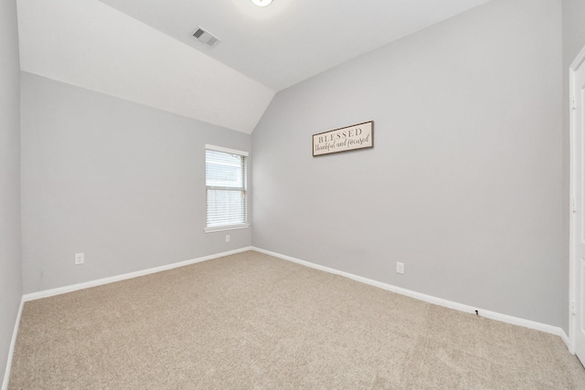 419 Sunny River Ln, Richmond, TX 77406 - carpeted empty room with lofted ceiling and baseboards