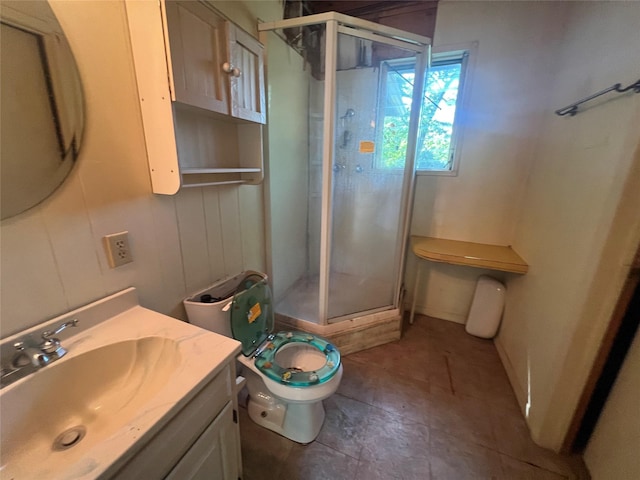 101 Hidden Cove Dr, Point Blank, TX 77364 - full bathroom featuring a shower stall, toilet, and vanity