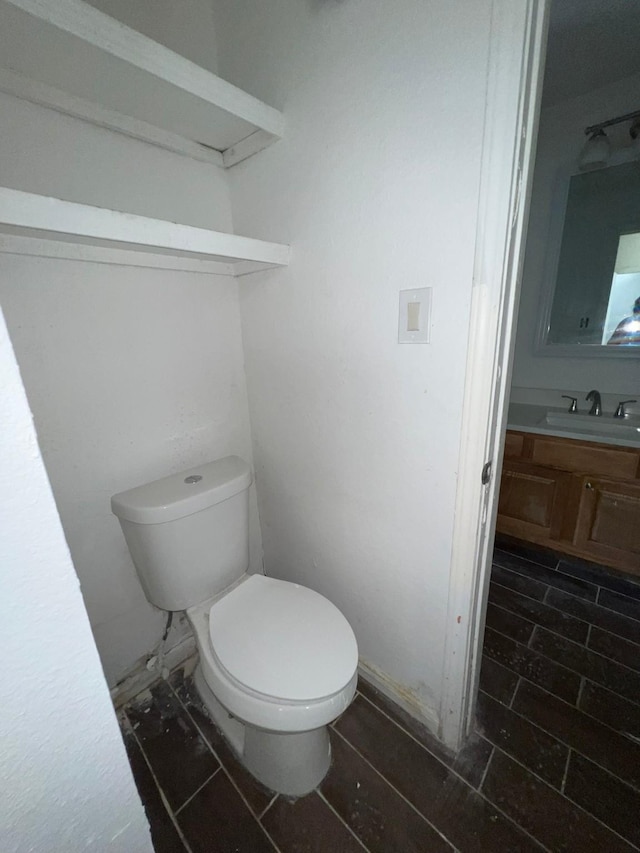 6343 Glenhagen Dr, Houston, TX 77084 - half bathroom with toilet and vanity