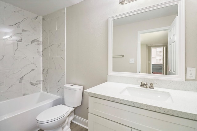 1306 W 6th St, Freeport, TX 77541 - full bathroom with vanity, toilet, and tub / shower combination
