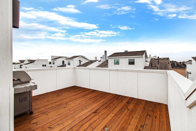 2205 Colorado St, Houston, TX 77007 - deck with a residential view and grilling area