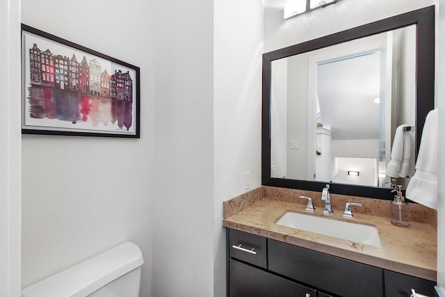 2205 Colorado St, Houston, TX 77007 - half bathroom with toilet and vanity