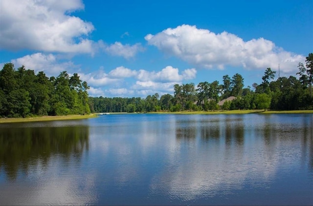 222 Reynosa Ct, Pinehurst, TX 77362 - water view with a forest