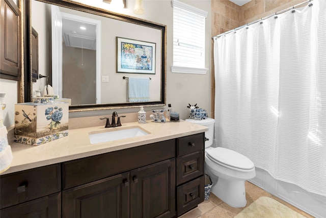 222 Reynosa Ct, Pinehurst, TX 77362 - full bath with toilet, vanity, and shower / bath combination with curtain