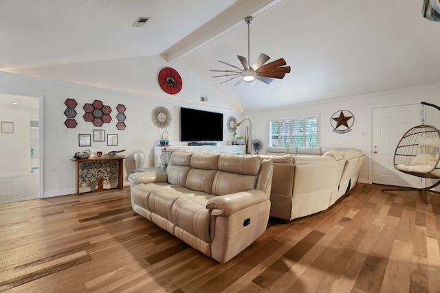 6206 Bayou Blvd, Baytown, TX 77521 - living room with ceiling fan, light wood-type flooring, and baseboards