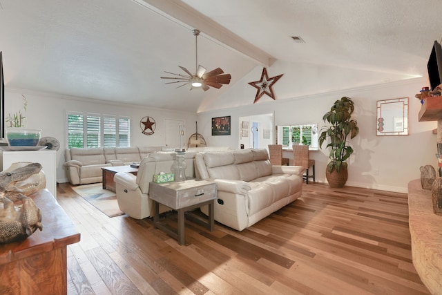 6206 Bayou Blvd, Baytown, TX 77521 - living area with light wood-style flooring, ceiling fan, and baseboards