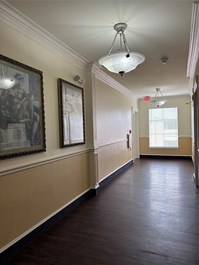 2111 Welch St Unit A307, Houston, TX 77019 - unfurnished room with crown molding, dark wood finished floors, and baseboards