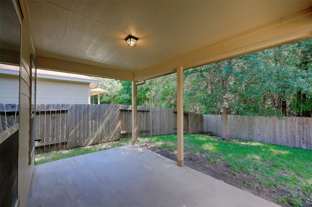 9533 E Woodmark, Conroe, TX 77304 - view of patio / terrace featuring a fenced backyard