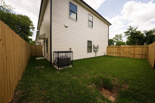 back of house with cooling unit