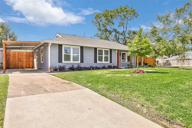 1741 Gardenia Dr, Houston, TX 77018 - ranch-style home featuring concrete driveway and an attached carport
