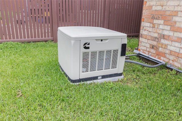 exterior view of a power unit and fence