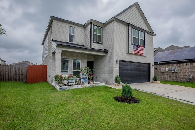 14707 Fairy Tern Ln, Houston, TX 77049 - view of front of house with brick siding, an attached garage, and concrete driveway
